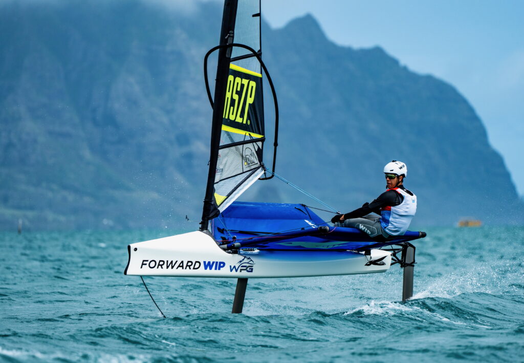 Adrien De Pas lors du championnat des Amériques de Waszp à Hawaï.